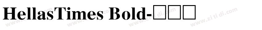 HellasTimes Bold字体转换